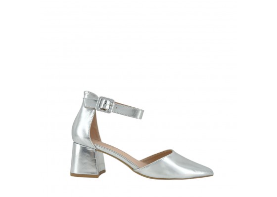 Zapato De Tacón Ancho PU